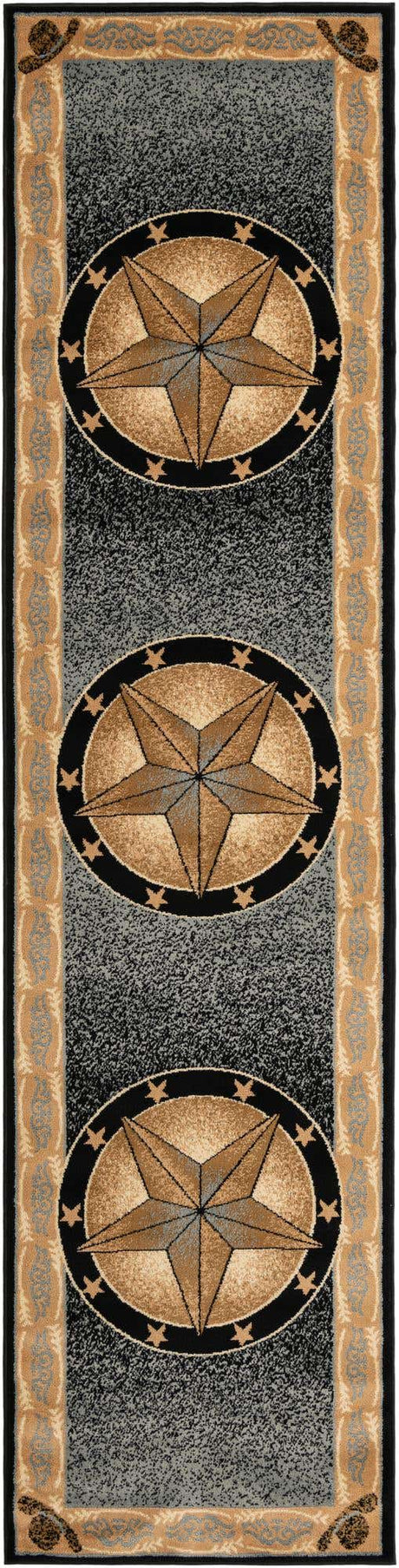 Blue 2' 11 x 12' Pioneer Runner Area Rug