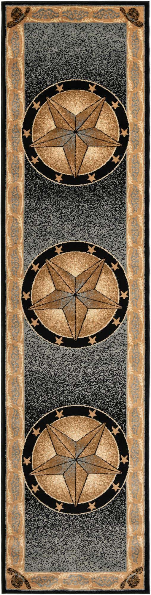 Blue 2' 11 x 12' Pioneer Runner Area Rug Classic Southwestern Motif Durable Stain Resistant Easy Clean Carpet for Traditional Interior Decor for Sale at Rug Engine