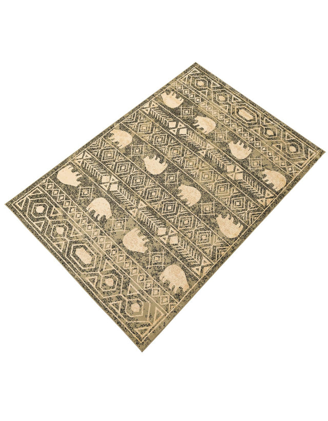 Green 7' 10 x 10' Pioneer Rectangle Area Rug