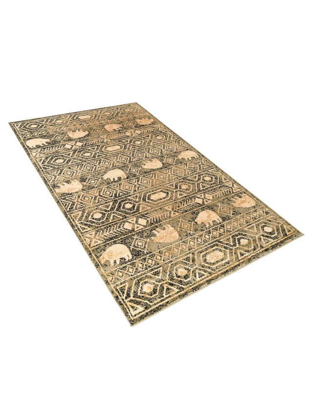 Green 5' 3 x 8' Pioneer Rectangle Area Rug Classic Southwestern Motif Durable Stain Resistant Easy Clean Carpet for Traditional Interior Decor for Sale at Rug Engine
