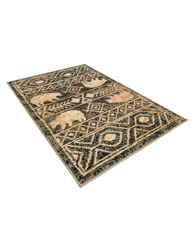 Green 2' x 3' 1 Pioneer Rectangle Area Rug Classic Southwestern Motif Durable Stain Resistant Easy Clean Carpet for Traditional Interior Decor for Sale at Rug Engine