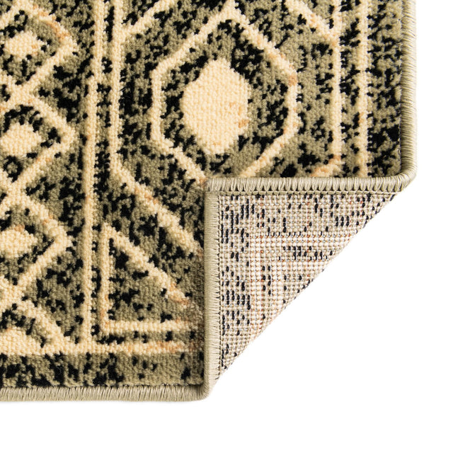 Green 2' x 6' 1 Pioneer Runner Area Rug Classic Southwestern Motif Durable Stain Resistant Easy Clean Carpet for Traditional Interior Decor for Sale at Rug Engine
