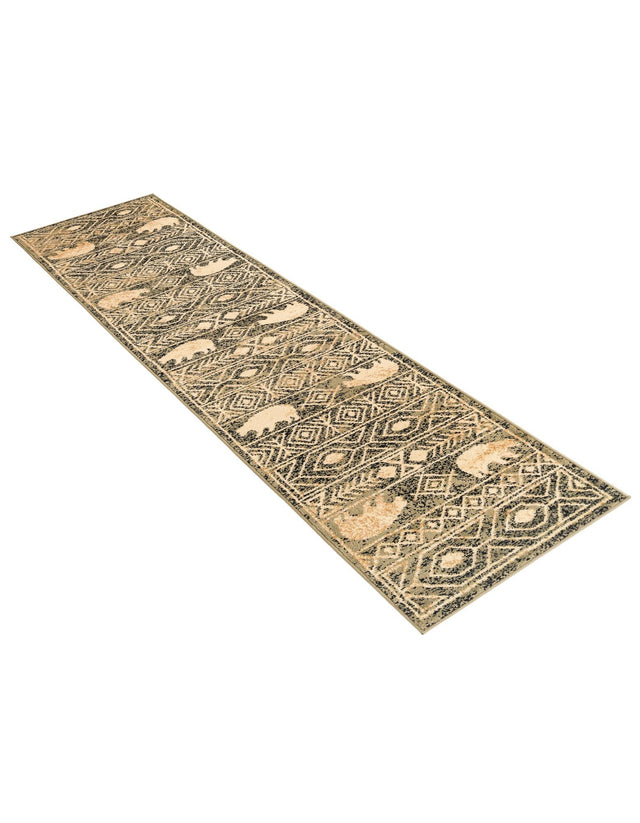 Green 2' x 10' Pioneer Runner Area Rug Classic Southwestern Motif Durable Stain Resistant Easy Clean Carpet for Traditional Interior Decor for Sale at Rug Engine