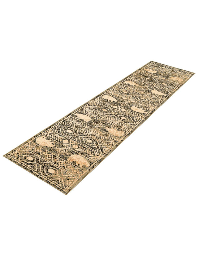 Green 2' x 10' Pioneer Runner Area Rug Classic Southwestern Motif Durable Stain Resistant Easy Clean Carpet for Traditional Interior Decor for Sale at Rug Engine
