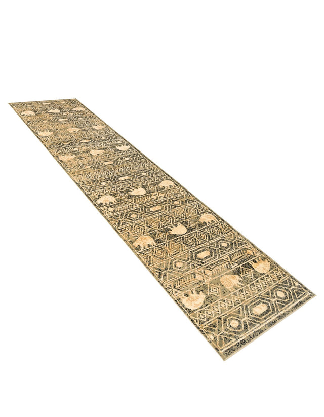 Green 2' 11 x 12' Pioneer Runner Area Rug Classic Southwestern Motif Durable Stain Resistant Easy Clean Carpet for Traditional Interior Decor for Sale at Rug Engine