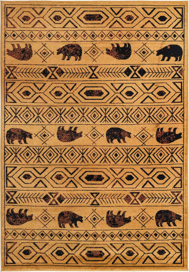Cedar 6' 1 x 9' Pioneer Rectangle Area Rug Classic Southwestern Motif Durable Stain Resistant Easy Clean Carpet for Traditional Interior Decor for Sale at Rug Engine