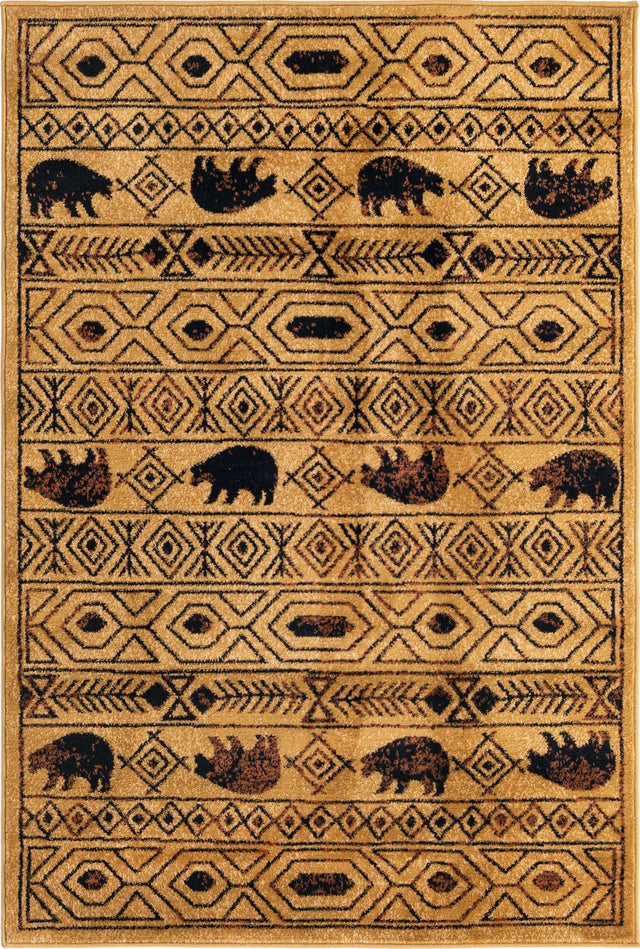 Cedar 4' 1 x 6' 1 Pioneer Rectangle Area Rug Classic Southwestern Motif Durable Stain Resistant Easy Clean Carpet for Traditional Interior Decor for Sale at Rug Engine