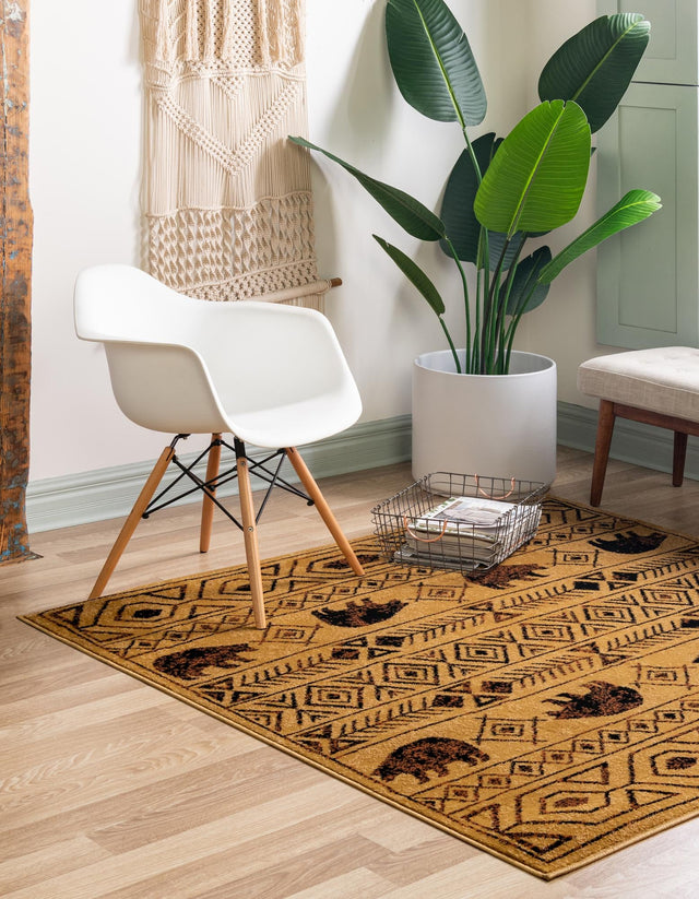 Cedar 7' 10 x 7' 10 Pioneer Square Area Rug Classic Southwestern Motif Durable Stain Resistant Easy Clean Carpet for Traditional Interior Decor for Sale at Rug Engine
