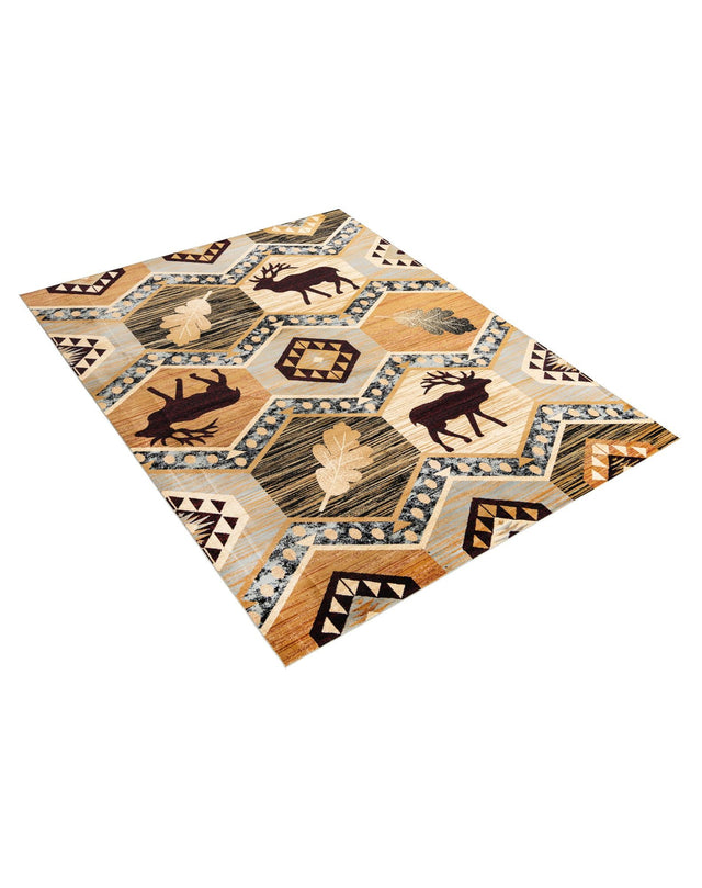 Blue 10' x 14' 1 Pioneer Rectangle Area Rug Classic Southwestern Motif Durable Stain Resistant Easy Clean Carpet for Traditional Interior Decor for Sale at Rug Engine