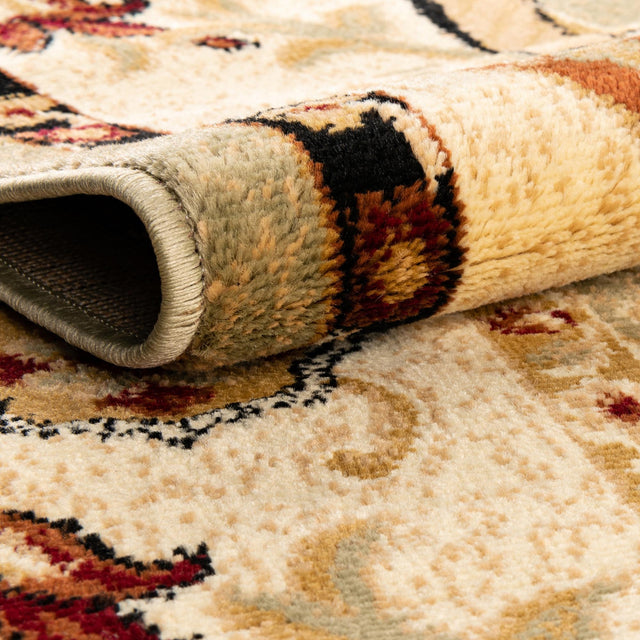 Green 5' 3 x 5' 3 Pioneer Square Area Rug Classic Southwestern Motif Durable Stain Resistant Easy Clean Carpet for Traditional Interior Decor for Sale at Rug Engine