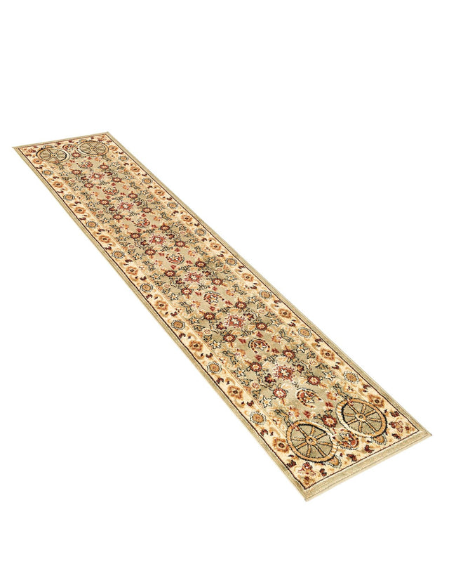 Green 2' x 8' Pioneer Runner Area Rug Classic Southwestern Motif Durable Stain Resistant Easy Clean Carpet for Traditional Interior Decor for Sale at Rug Engine