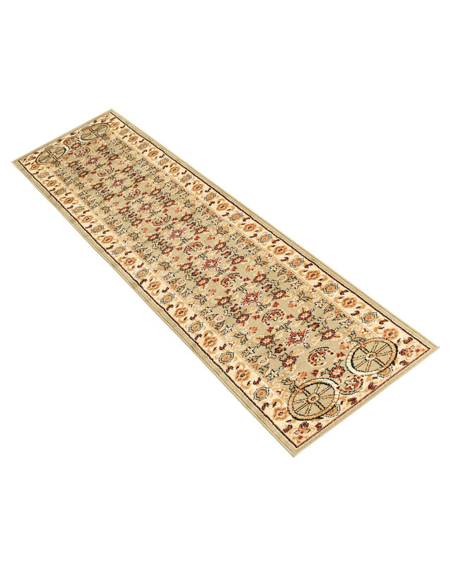 Green 2' x 10' Pioneer Runner Area Rug Classic Southwestern Motif Durable Stain Resistant Easy Clean Carpet for Traditional Interior Decor for Sale at Rug Engine