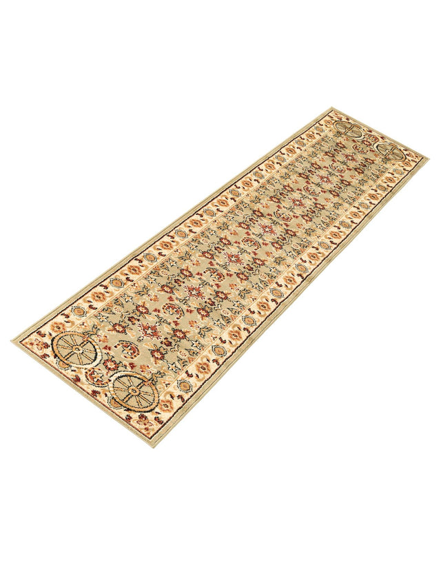 Green 2' x 10' Pioneer Runner Area Rug Classic Southwestern Motif Durable Stain Resistant Easy Clean Carpet for Traditional Interior Decor for Sale at Rug Engine