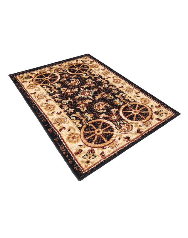 Black 2' x 3' 1 Pioneer Rectangle Area Rug Classic Southwestern Motif Durable Stain Resistant Easy Clean Carpet for Traditional Interior Decor for Sale at Rug Engine