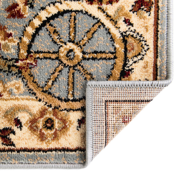 Blue 2' x 8' Pioneer Runner Area Rug Classic Southwestern Motif Durable Stain Resistant Easy Clean Carpet for Traditional Interior Decor for Sale at Rug Engine
