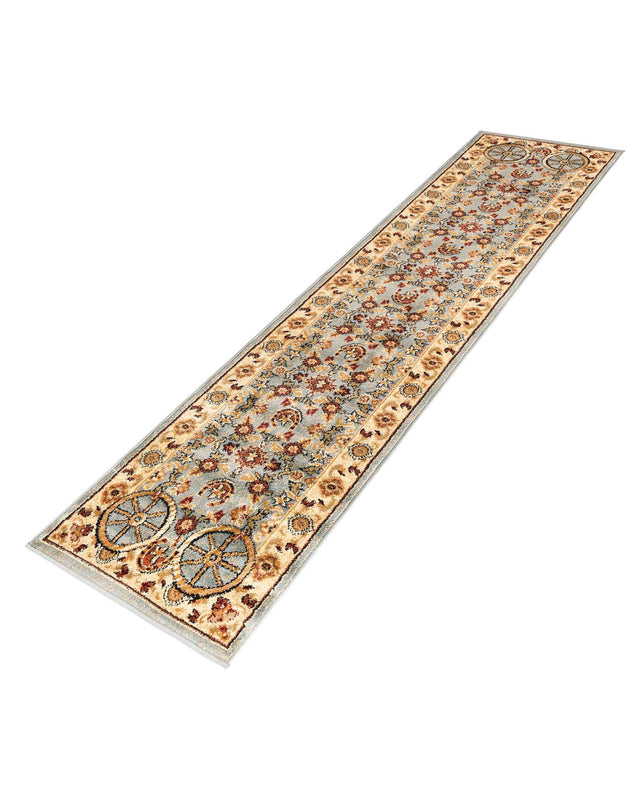 Blue 2' x 8' Pioneer Runner Area Rug Classic Southwestern Motif Durable Stain Resistant Easy Clean Carpet for Traditional Interior Decor for Sale at Rug Engine