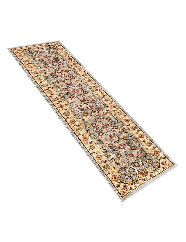 Blue 2' x 8' Pioneer Runner Area Rug Classic Southwestern Motif Durable Stain Resistant Easy Clean Carpet for Traditional Interior Decor for Sale at Rug Engine