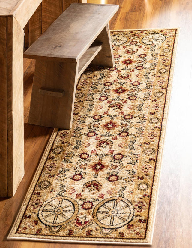 Ivory 2' x 6' 1 Pioneer Runner Area Rug