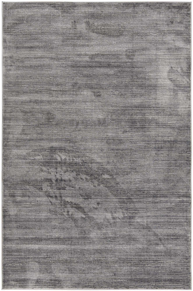 Gray 5' 3 x 8' Finsbury Rectangle Area Rug 60% Polypropylene & 40% Polyester Contemporary Carpet for Living Rooms, Dining, Offices for Sale at Rug Engine