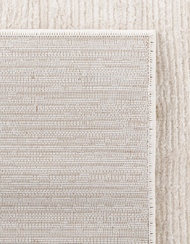 Ivory 2' x 9' 10 Finsbury Runner Area Rug 60% Polypropylene & 40% Polyester Contemporary Carpet for Living Rooms, Dining, Offices for Sale at Rug Engine