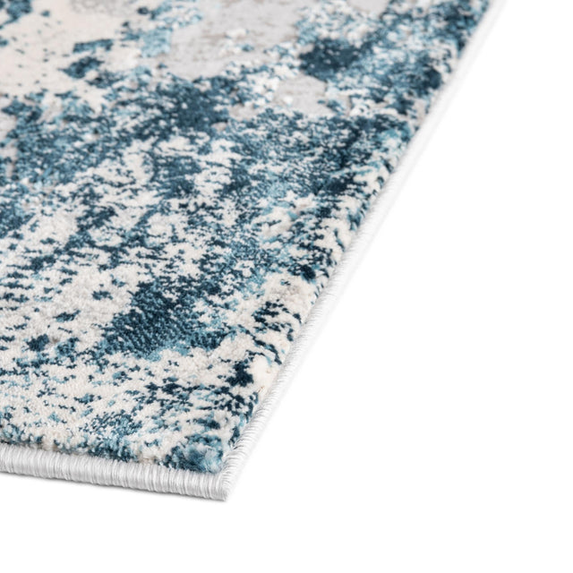 Blue 2' x 9' 10 Finsbury Runner Area Rug 60% Polypropylene & 40% Polyester Contemporary Carpet for Living Rooms, Dining, Offices for Sale at Rug Engine