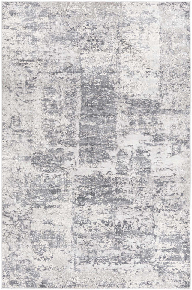 Gray 5' 3 x 8' Finsbury Rectangle Area Rug 60% Polypropylene & 40% Polyester Contemporary Carpet for Living Rooms, Dining, Offices for Sale at Rug Engine