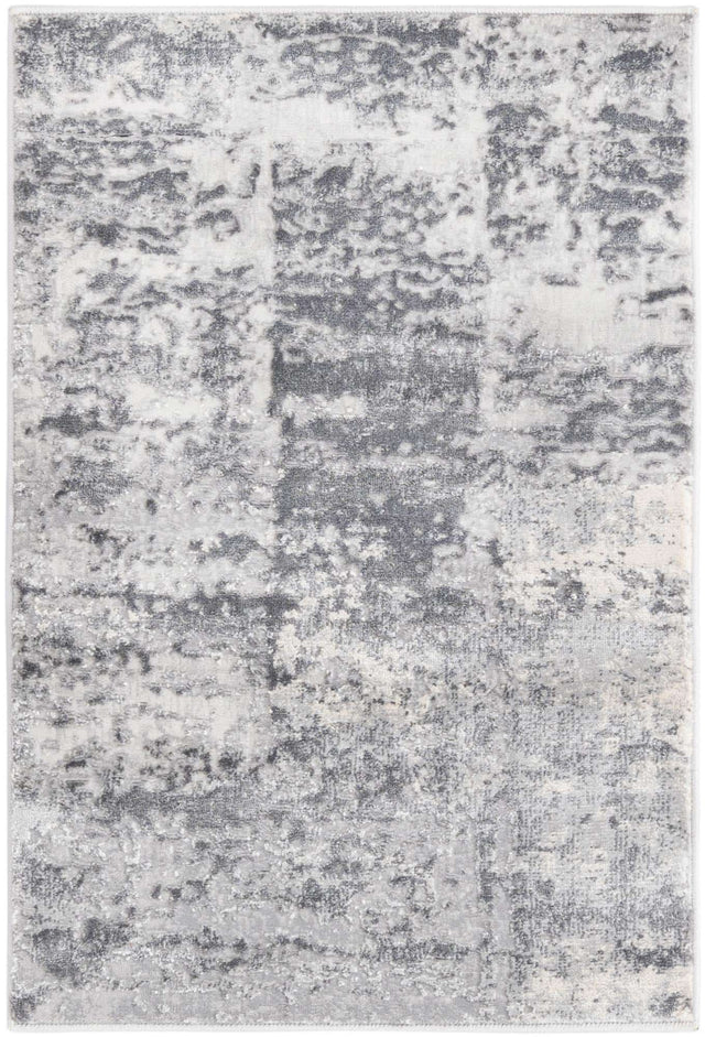 Gray 2' x 3' Finsbury Rectangle Area Rug 60% Polypropylene & 40% Polyester Contemporary Carpet for Living Rooms, Dining, Offices for Sale at Rug Engine