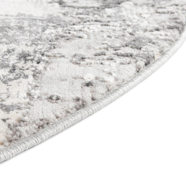 Gray 5' 3 x 8' Finsbury Oval Area Rug 60% Polypropylene & 40% Polyester Contemporary Carpet for Living Rooms, Dining, Offices for Sale at Rug Engine