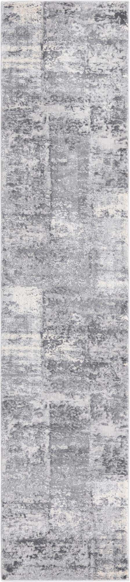Gray 2' x 9' 10 Finsbury Runner Area Rug 60% Polypropylene & 40% Polyester Contemporary Carpet for Living Rooms, Dining, Offices for Sale at Rug Engine