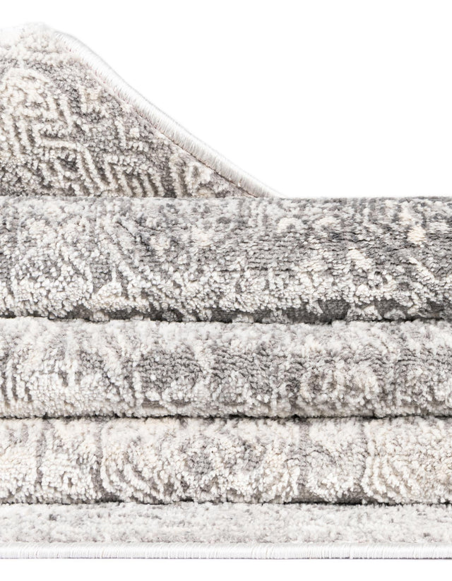 Gray 10' x 14' 1 Finsbury Rectangle Area Rug 60% Polypropylene & 40% Polyester Contemporary Carpet for Living Rooms, Dining, Offices for Sale at Rug Engine