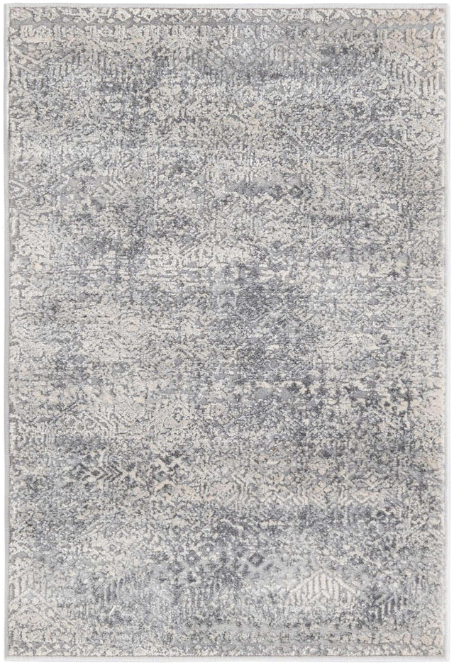 Gray 2' x 3' Finsbury Rectangle Area Rug 60% Polypropylene & 40% Polyester Contemporary Carpet for Living Rooms, Dining, Offices for Sale at Rug Engine