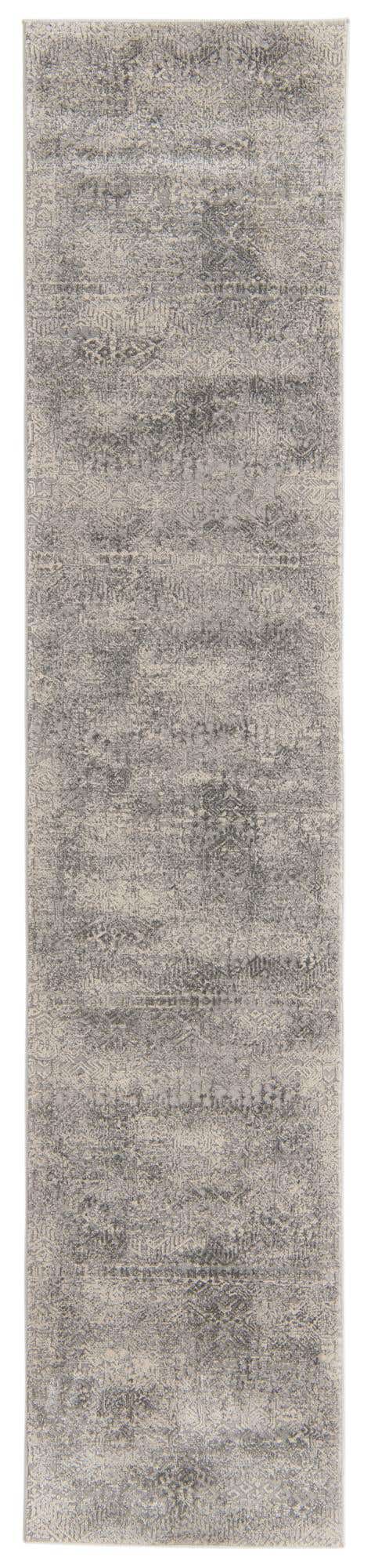 Gray 2' x 9' 10 Finsbury Runner Area Rug 60% Polypropylene & 40% Polyester Contemporary Carpet for Living Rooms, Dining, Offices for Sale at Rug Engine