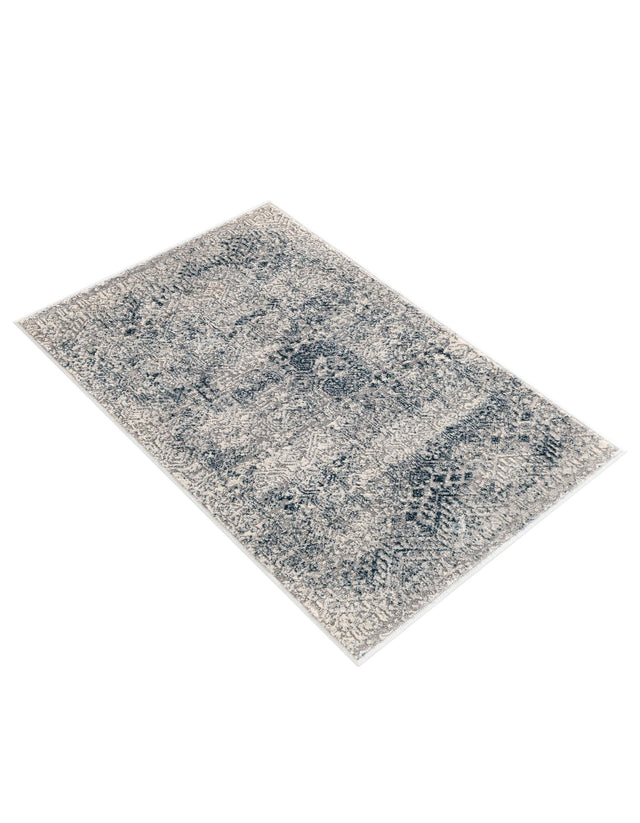 Blue 2' x 3' Finsbury Rectangle Area Rug 60% Polypropylene & 40% Polyester Contemporary Carpet for Living Rooms, Dining, Offices for Sale at Rug Engine