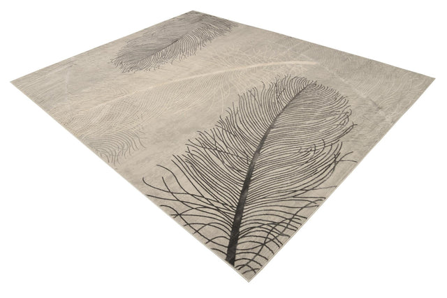 Gray 7' 10 x 10' Finsbury Rectangle Area Rug 60% Polypropylene & 40% Polyester Contemporary Carpet for Living Rooms, Dining, Offices for Sale at Rug Engine