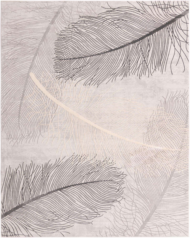 Gray 7' 10 x 10' Finsbury Rectangle Area Rug 60% Polypropylene & 40% Polyester Contemporary Carpet for Living Rooms, Dining, Offices for Sale at Rug Engine