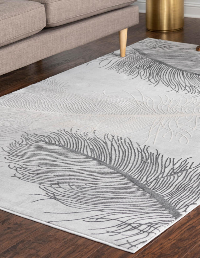 Gray 2' x 3' Finsbury Rectangle Area Rug 60% Polypropylene & 40% Polyester Contemporary Carpet for Living Rooms, Dining, Offices for Sale at Rug Engine