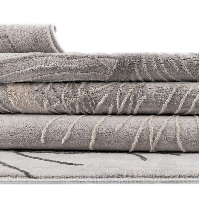 Gray 2' x 8' Finsbury Runner Area Rug 60% Polypropylene & 40% Polyester Contemporary Carpet for Living Rooms, Dining, Offices for Sale at Rug Engine