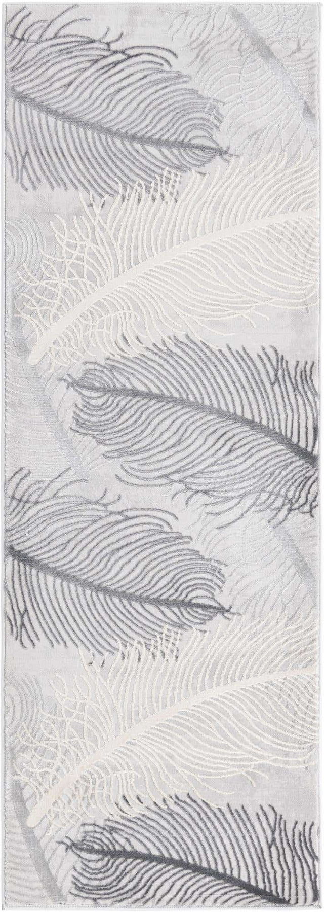 Gray 2' x 6' Finsbury Runner Area Rug 60% Polypropylene & 40% Polyester Contemporary Carpet for Living Rooms, Dining, Offices for Sale at Rug Engine