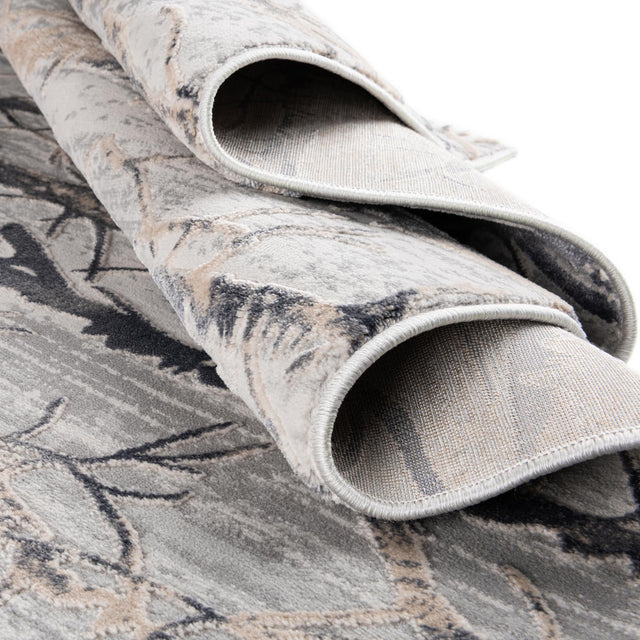 Gray 7' 10 x 7' 10 Finsbury Square Area Rug 60% Polypropylene & 40% Polyester Contemporary Carpet for Living Rooms, Dining, Offices for Sale at Rug Engine