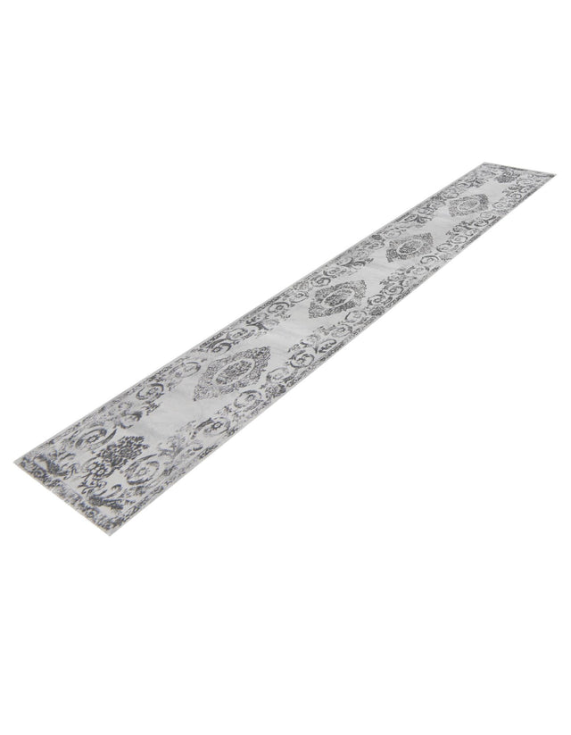 Gray 2' x 9' 10 Finsbury Runner Area Rug 60% Polypropylene & 40% Polyester Contemporary Carpet for Living Rooms, Dining, Offices for Sale at Rug Engine