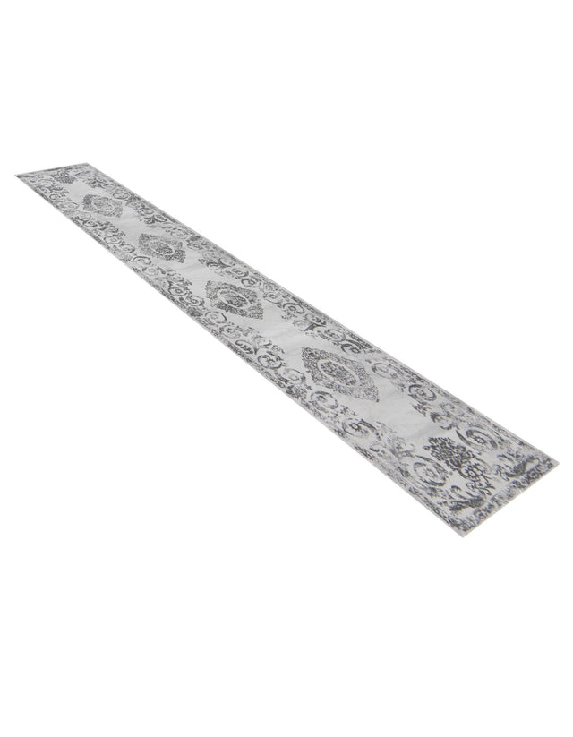 Gray 2' x 9' 10 Finsbury Runner Area Rug 60% Polypropylene & 40% Polyester Contemporary Carpet for Living Rooms, Dining, Offices for Sale at Rug Engine