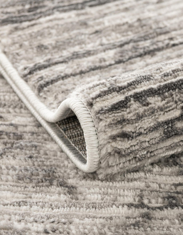 Gray 2' x 6' Finsbury Runner Area Rug 60% Polypropylene & 40% Polyester Contemporary Carpet for Living Rooms, Dining, Offices for Sale at Rug Engine