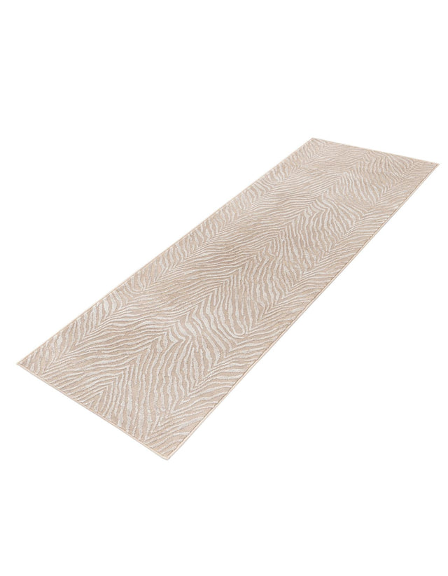 Ivory Beige 2' x 6' Finsbury Runner Area Rug 60% Polypropylene & 40% Polyester Contemporary Carpet for Living Rooms, Dining, Offices for Sale at Rug Engine
