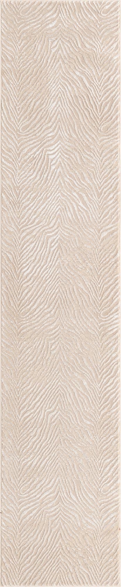 Ivory Beige 2' x 9' 10 Finsbury Runner Area Rug 60% Polypropylene & 40% Polyester Contemporary Carpet for Living Rooms, Dining, Offices for Sale at Rug Engine