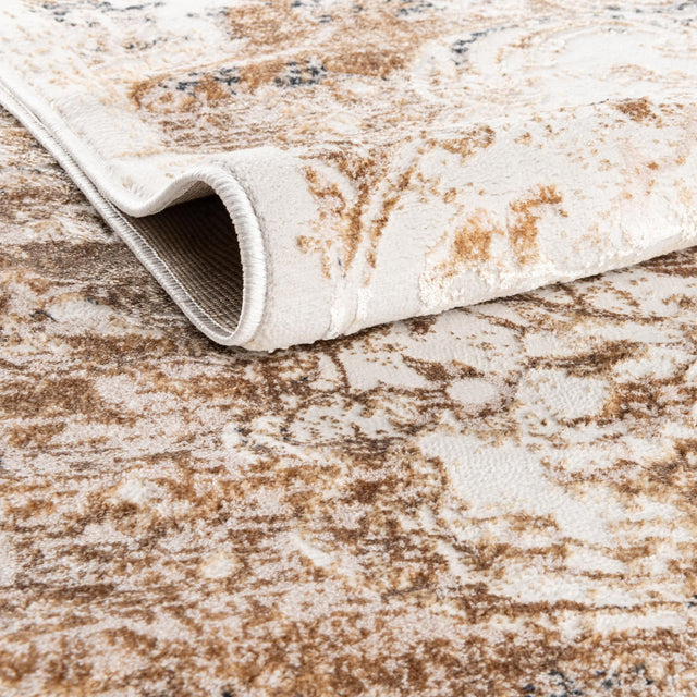 Ivory 5' 3 x 8' Highbury Oval Area Rug 60% Polypropylene & 40% Polyester With Jute Backing Vintage Distressed Traditional Carpet for Sale at Rug Engine