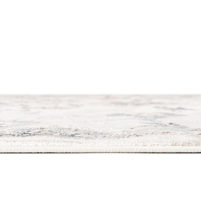 Ivory Gray 5' 3 x 8' Highbury Oval Area Rug 60% Polypropylene & 40% Polyester With Jute Backing Vintage Distressed Traditional Carpet for Sale at Rug Engine