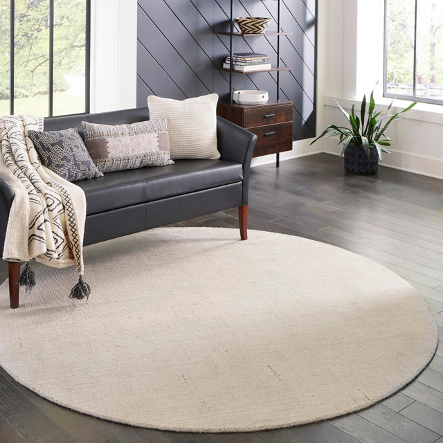 Vanilla Bean 10' x 10' Jill Zarin English Manor Round Area Rug 100% Premium Natural Wool Handwoven Carpet for Living Rooms, Office Space, Bedrooms, Dorms for Sale at Rug Engine