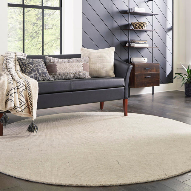 Vanilla Bean 10' x 10' Jill Zarin English Manor Round Area Rug 100% Premium Natural Wool Handwoven Carpet for Living Rooms, Office Space, Bedrooms, Dorms for Sale at Rug Engine