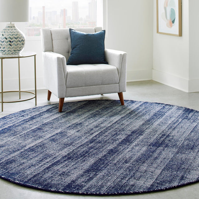 Blueberry 10' x 10' Jill Zarin English Manor Round Area Rug 100% Premium Natural Wool Handwoven Carpet for Living Rooms, Office Space, Bedrooms, Dorms for Sale at Rug Engine