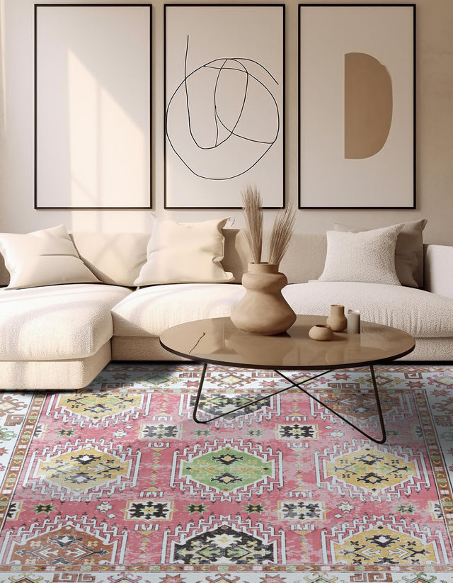 Rose 9' 10 x 9' 10 Aarhus Square Area Rug 100% Polypropylene With Jute Foundation Living Room Bedroom Carpet for Sale at Rug Engine